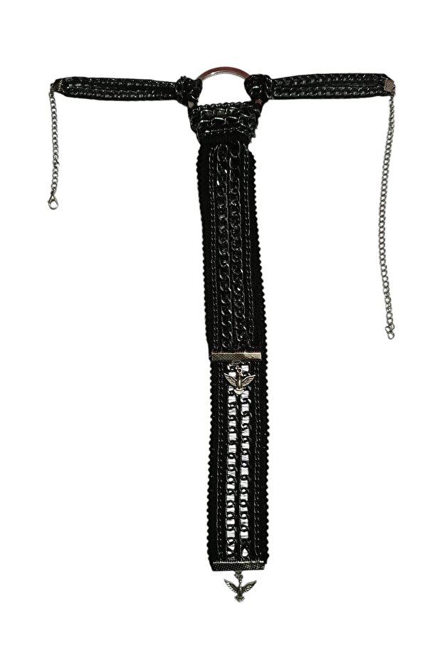 Gotik Kravat Zincir Kolye - 2
