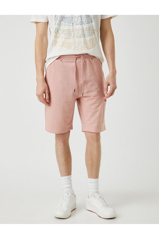 Slim Fit Bağcıklı Şort - 3