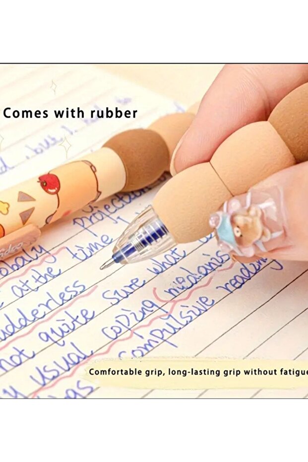 Capybara Patterned 1 Erasable Gel Pen - 7