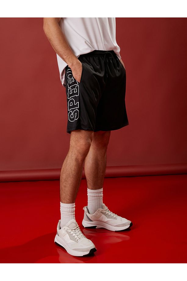 Baskılı Spor Şort - 3