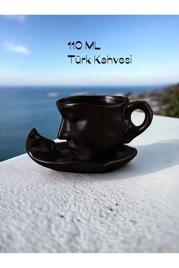 Romeo & Juliet Kupa 2’Li Set - 260 ML ve 110 ML Bardak Kupa Seti Kahve Sunum - 6