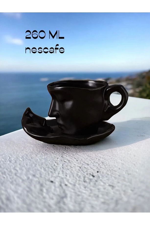 Romeo & Juliet Kupa 2’Li Set - 260 ML ve 110 ML Bardak Kupa Seti Kahve Sunum - 7
