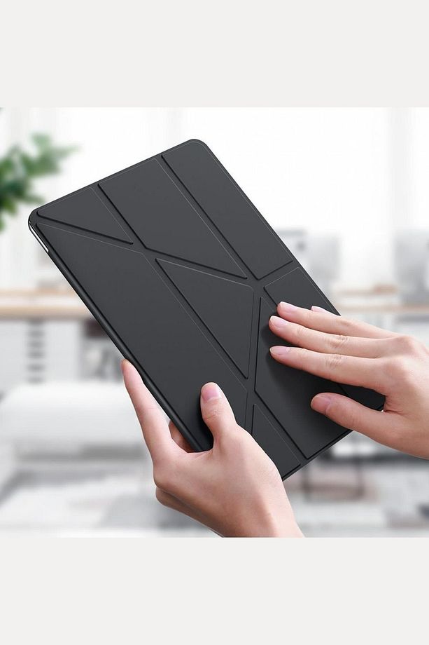 İpad Mini 2024 7. Nesil A17 Pro Uyumlu Kalem Bölmeli Stand Ve Katlanabilir Uyku Modu Özellikli Kılıf - 4