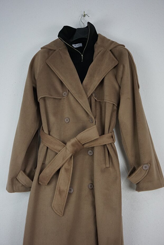 Oversize Kaşe Kaban - 6