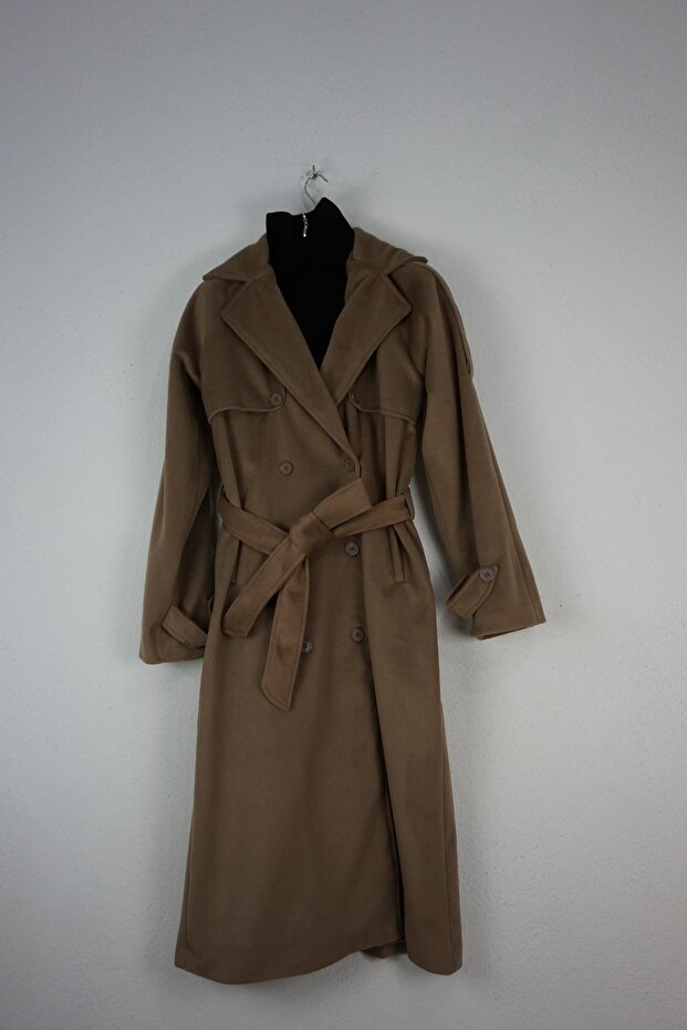 Oversize Kaşe Kaban - 5