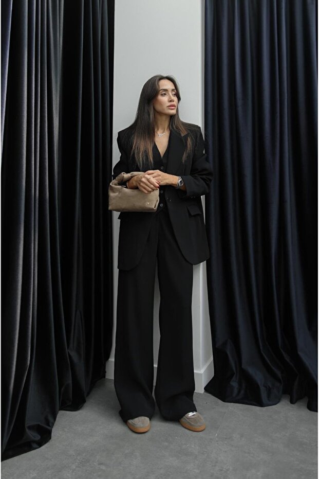 Black Kerry Palazzo Trousers