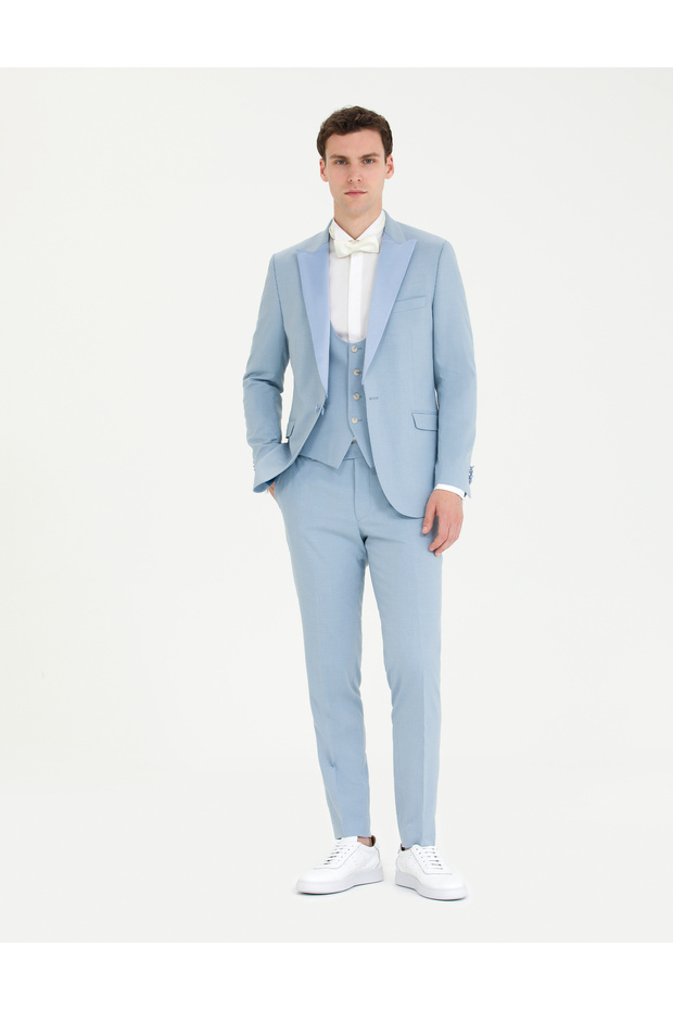 Light Blue Vest Groom's Tuxedo 50268515-Vr003