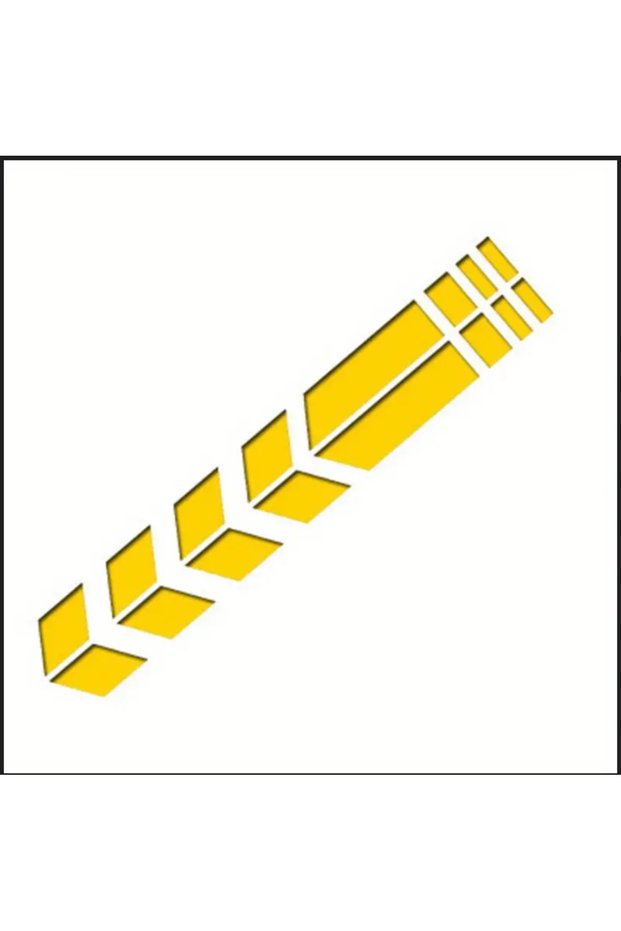 Mudguard Sticker Strip Suitable for All Engines (25*4cm)