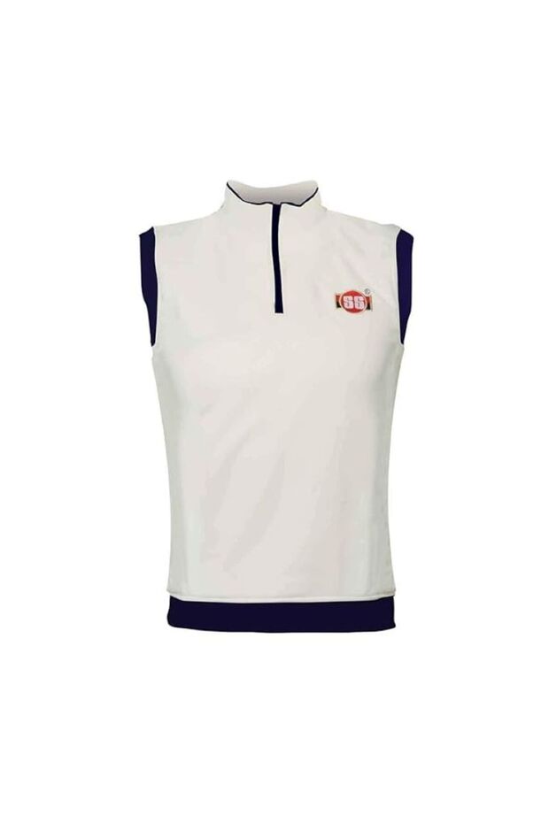 سويت شيرت رجالي من القطن عالي الرقبة (4XSmall) باللون الأبيض