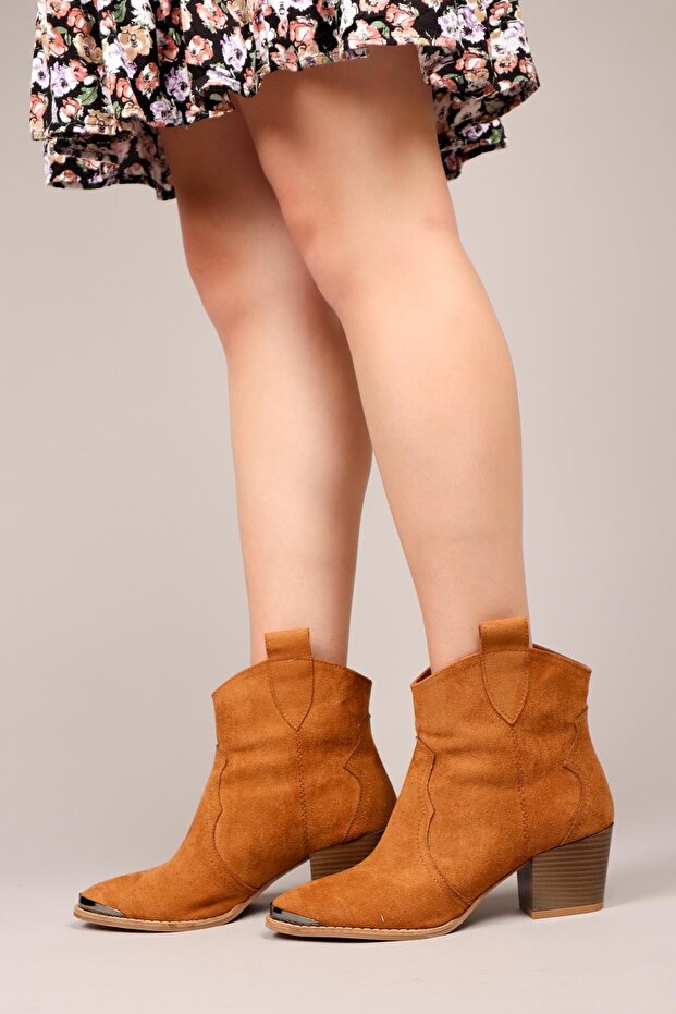 MAİR Topuklu Western Bot TABA - 8