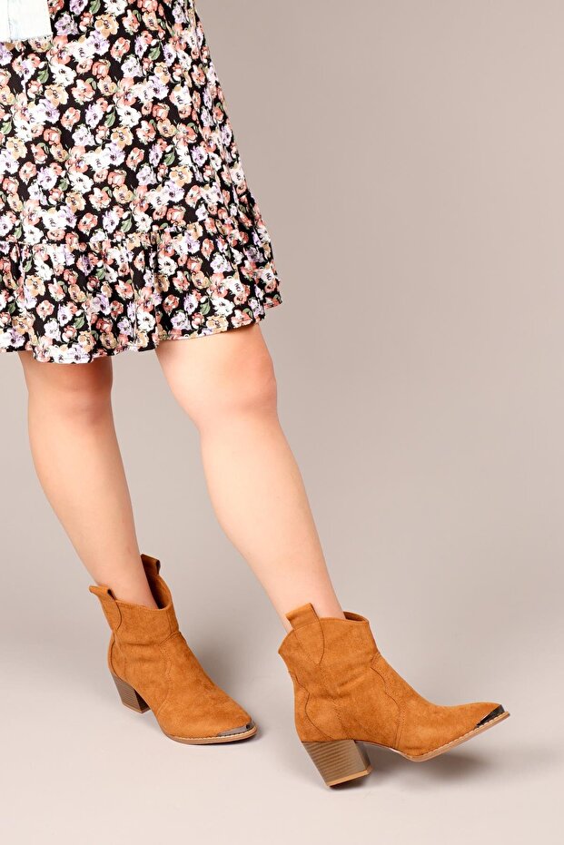 MAİR Topuklu Western Bot TABA - 4