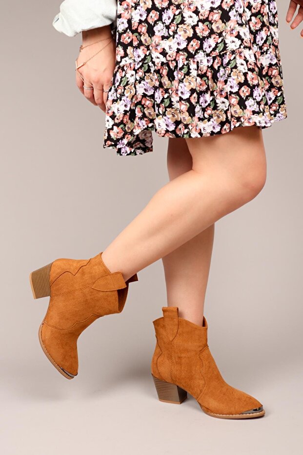 MAİR Topuklu Western Bot TABA - 3