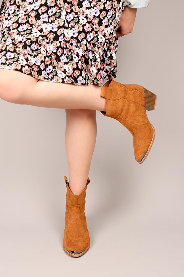 MAİR Topuklu Western Bot TABA - 5