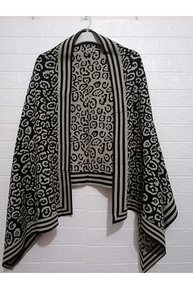 1. kalite, örme soft triko panço / şal - 1