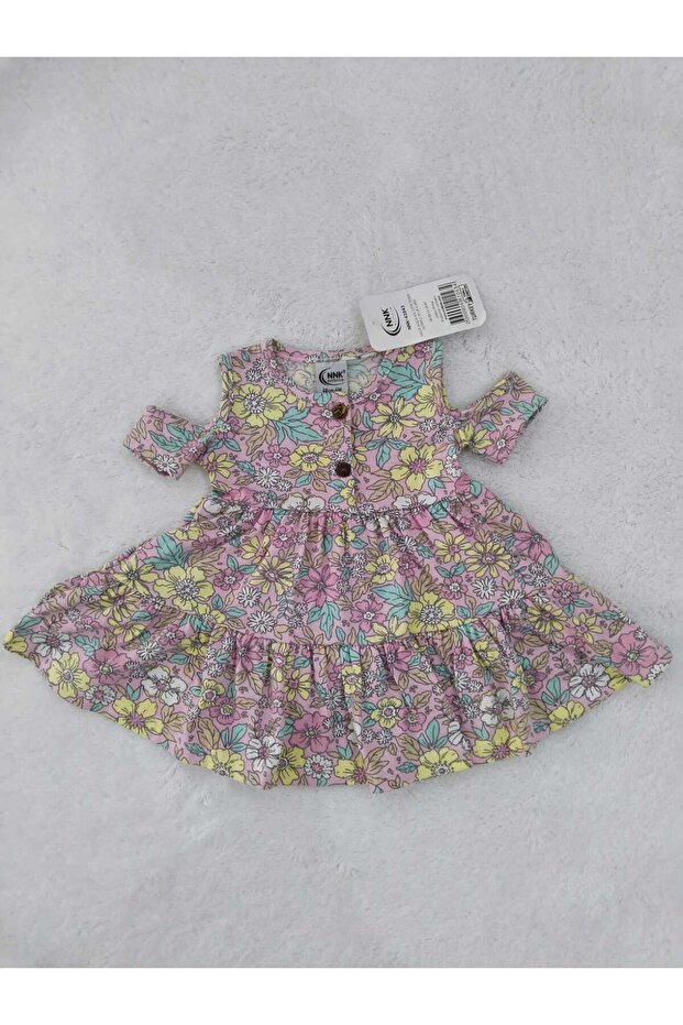 Bebek Çiçekli Elbise - 5