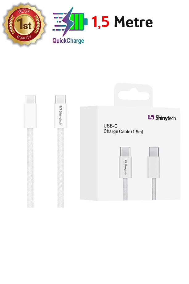 Apple iPhone 15 16 Uyumlu Şarj Kablosu Usb-c Örgü Kablo 1,5 Metre - 2