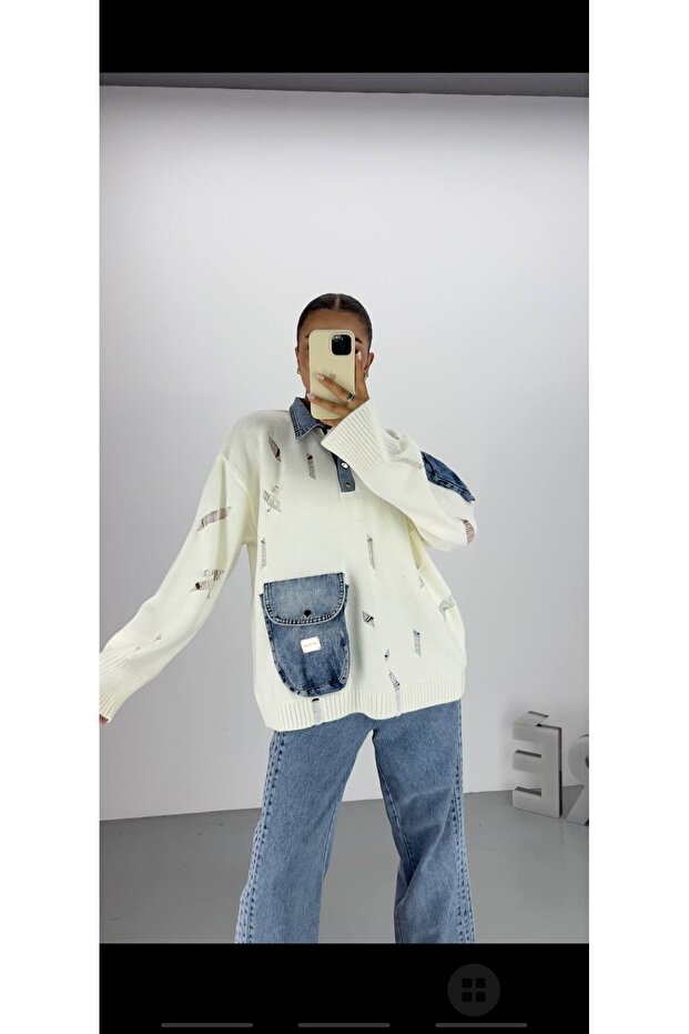 Kot Yakalı Triko - 1