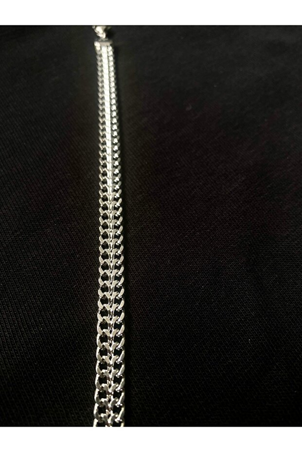 Çelik Silver Buğday Bileklik - Unisex - 5