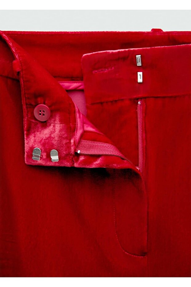 Kadife kumaş pantolon - 5