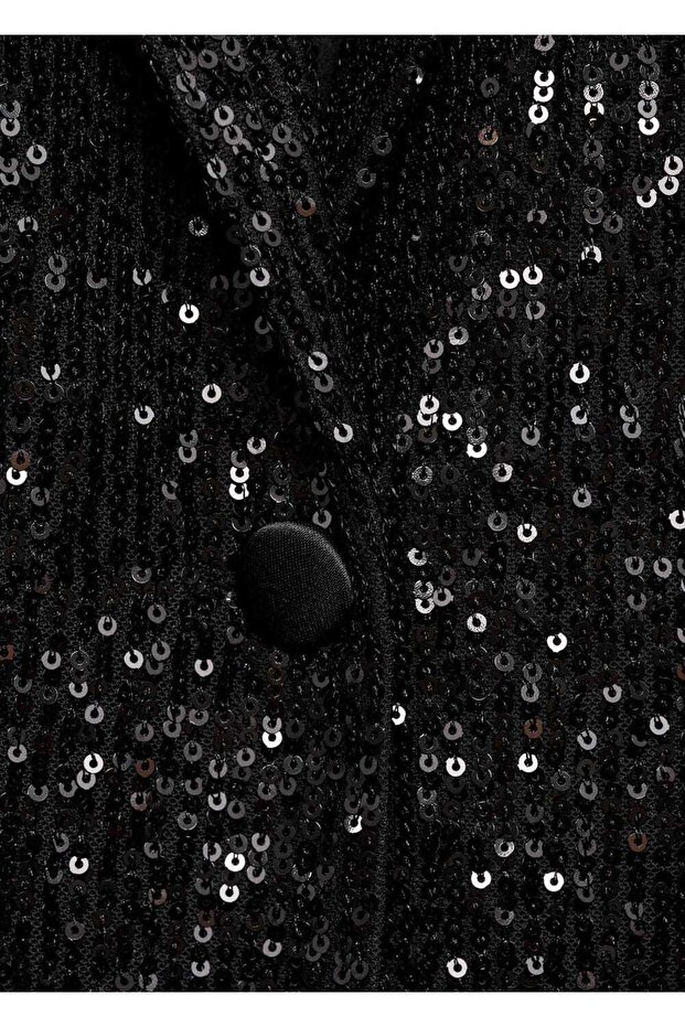 Payetli blazer ceket - 6