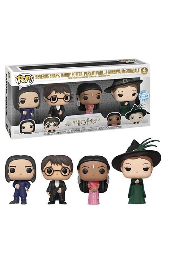 Harry Potter Funko Pop 4 Pack Special Edition-Snape, Harry, Parvati & McGonagall - 1
