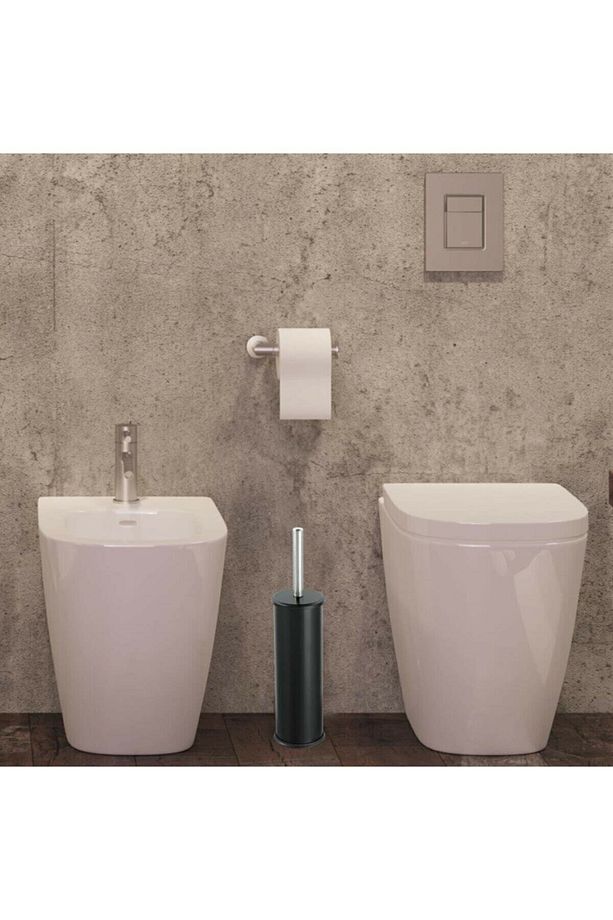 Siyah Tuvalet Wc Fırçası Klozet Fırçası - 3