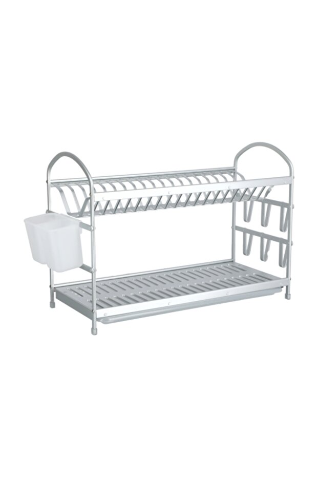 رف أطباق كبير مكون من طبقتين - 5