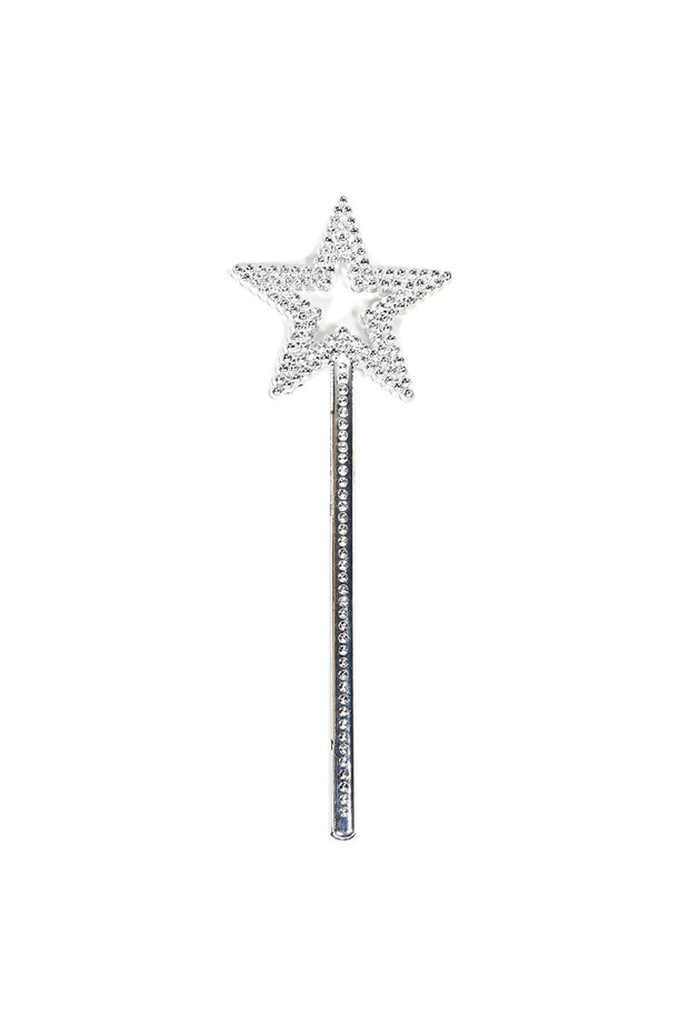 Star Model Fairy Wand Angel Wand Princess Wand Metalized Silver Color