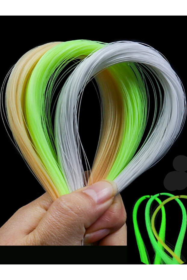 Fosforlu Glow Neon Uv Yeşil 40 Metre Poşet Çapari Simi, Jig Yapım Malzemesi - 4