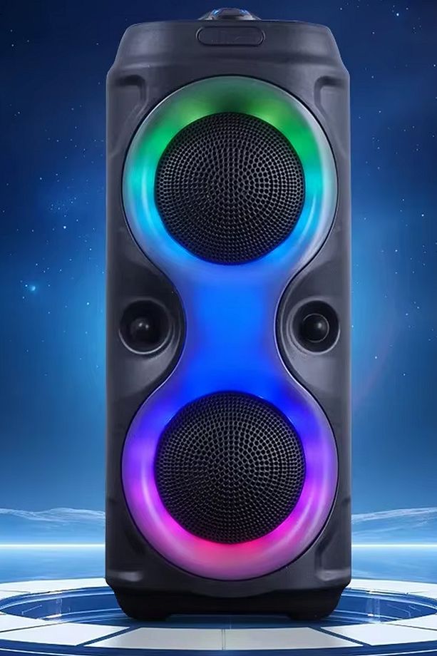 Çift Hoparlörlü Bluetooth 5.0 Bağlantılı Güçlü Ses Uzun Süre Şarj Süresi Kaliteli Ses RGB Ledli - 1
