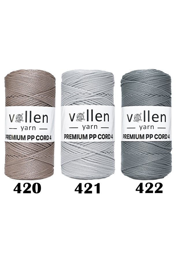 1000 gr Polyester Makrome Ipi,2mm 5'li Set, Makrame Ipi, Supla Ipi, Çanta Ipi,1150 Metre, Su Yeşili - 7