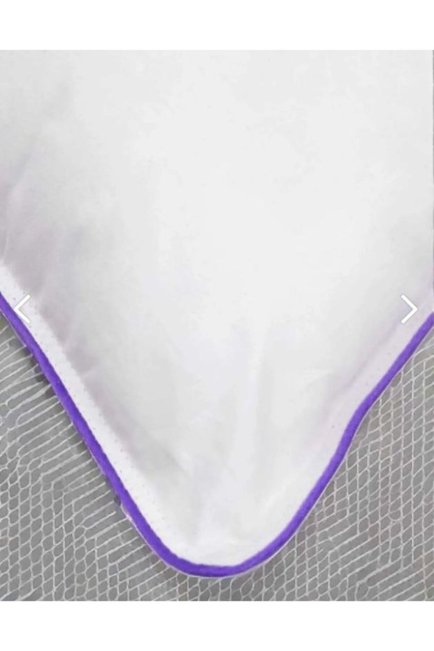 Home Lilac Piping Goose Feather Premium Pillow 50X70 Sleeping Pillow