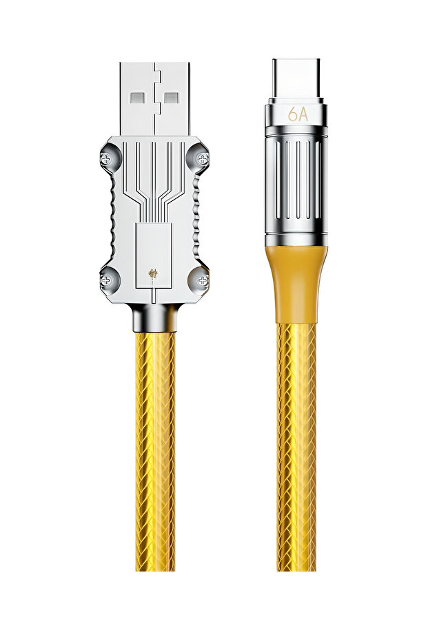 6A Type-c to Usb Hızlı Şarj Kablosu 1.5 mt - Yüksek Kalite - 4
