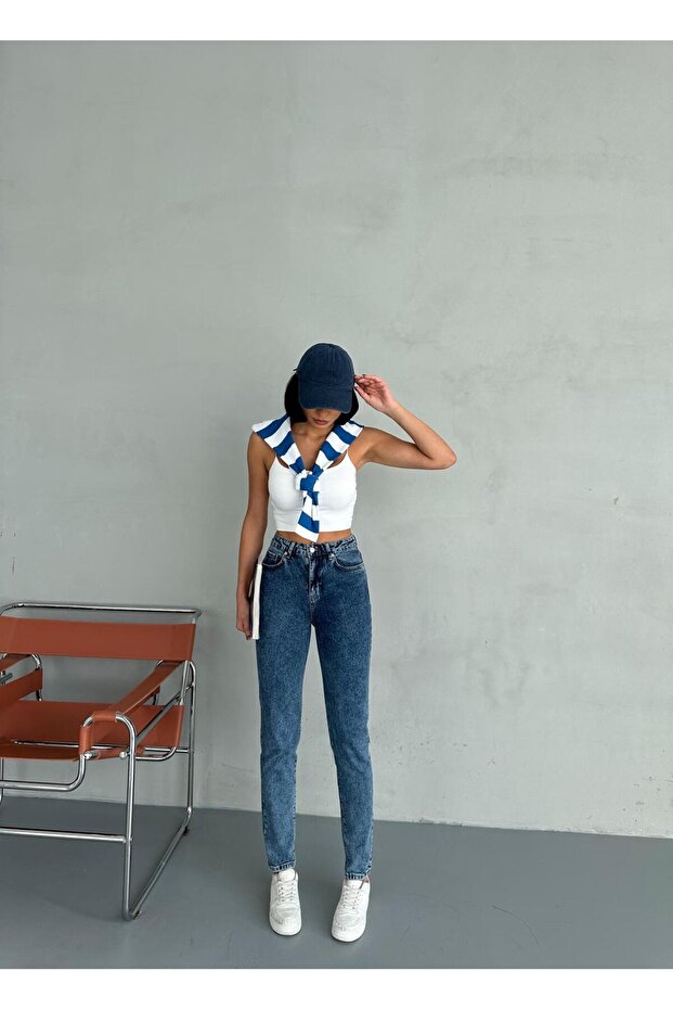 جينز ZEO أساسي من الليكرا باللون الأزرق الجليدي - 5