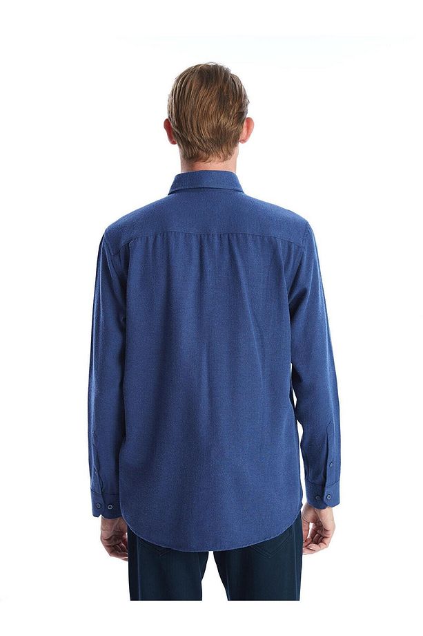 LCWAIKIKI Classic Regular Fit Uzun Kollu Poplin Erkek Gömlek - 4