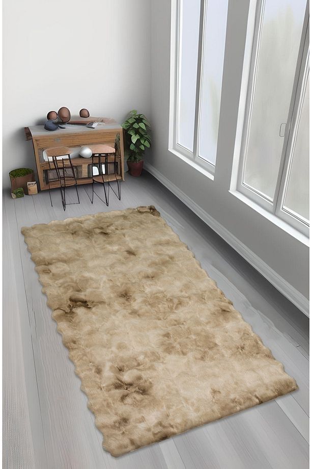 Bubble Tavşan Tüyü, Kaymaz Süet Taban, Süper Soft, Ultra Lüks, Yıkanabilir Halı - 1