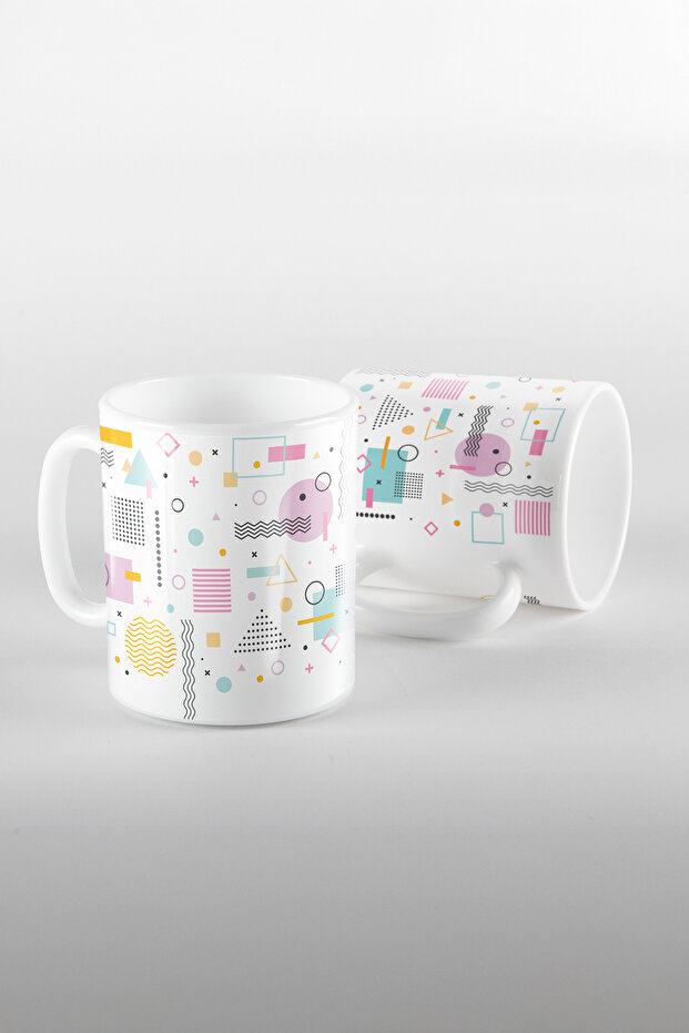 كوب بورسلين بتصميم هندسي - موديلين - 1
