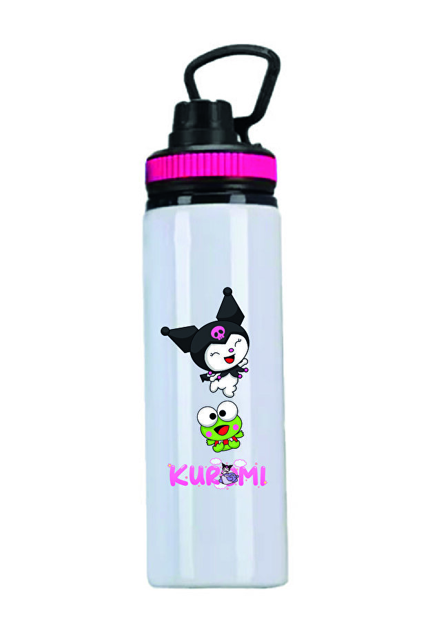 Kuromi Printed Water Bottle - 850Mlt - 006