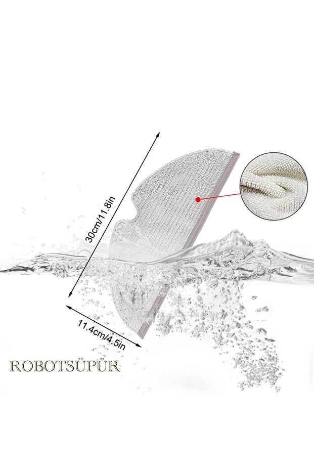 Roborock Q7 Max Robot Süpürge Uyumlu Ana Firça,Yan Firça,Hepa Filtre,Mop-8 Parça - 7