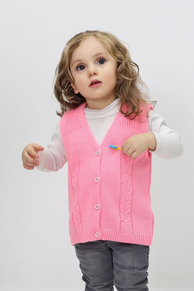 Baby Buttoned Knitwear Cardigan & Vest