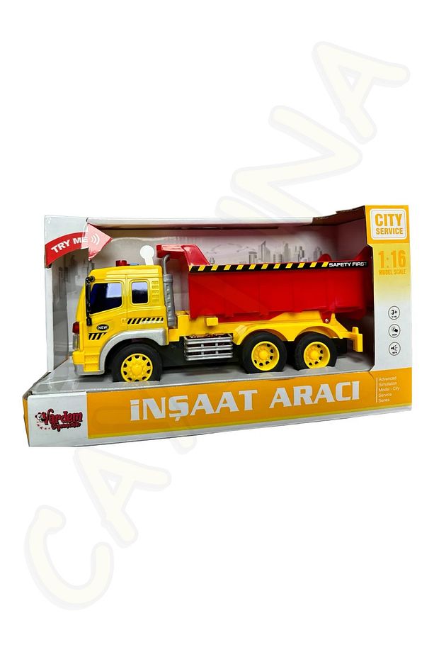 Oyuncak Sesli Ve Işıklı Sürtmeli Temizlik Ve İnşaat Araçları 3 Farklı Ses Modu - 3