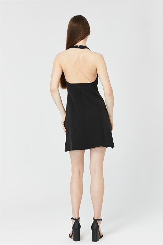 Taş Şeritli Elbise - 4