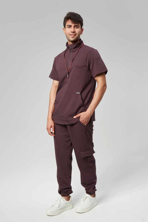 Extreme Cool Man - Premium Double Way Lycra Doctor Nurse Uniform Set Scrubs Uniform Surgical Jewelry