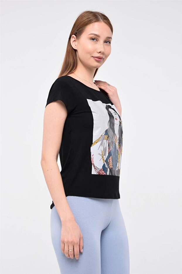 Kız Baskılı Tshirt - 2