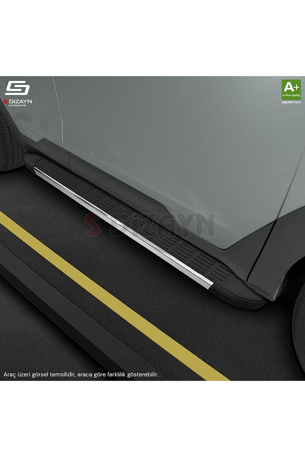 S-dizayn Hyundai Bayon S-line Krom Yan Basamak 173 Cm 2021 Üzeri A Kalite Hy-by1-ybs-sl-ka-173 - 6