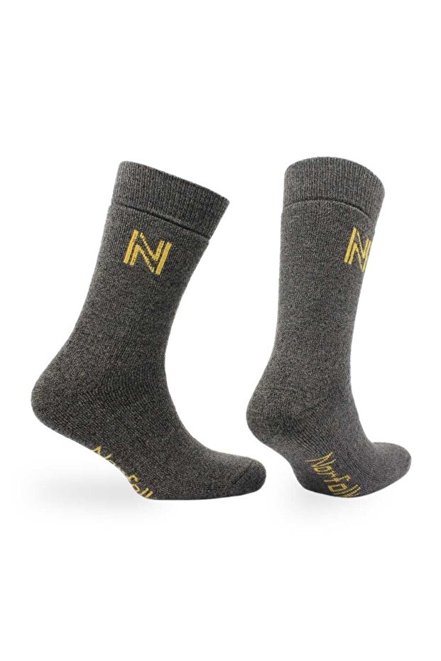 Gabby Merino Wool and Bamboo Fully Padded Thermal Outdoor Socks Brown