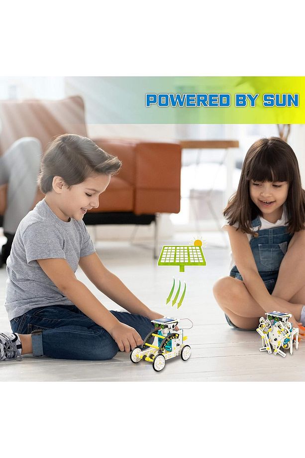 Solar Robot 13-in-1 Eğitici Bilim Kiti  Güneş Enerjisiyle Çalışan Kendin Yap Robot Bilim Kiti - 6