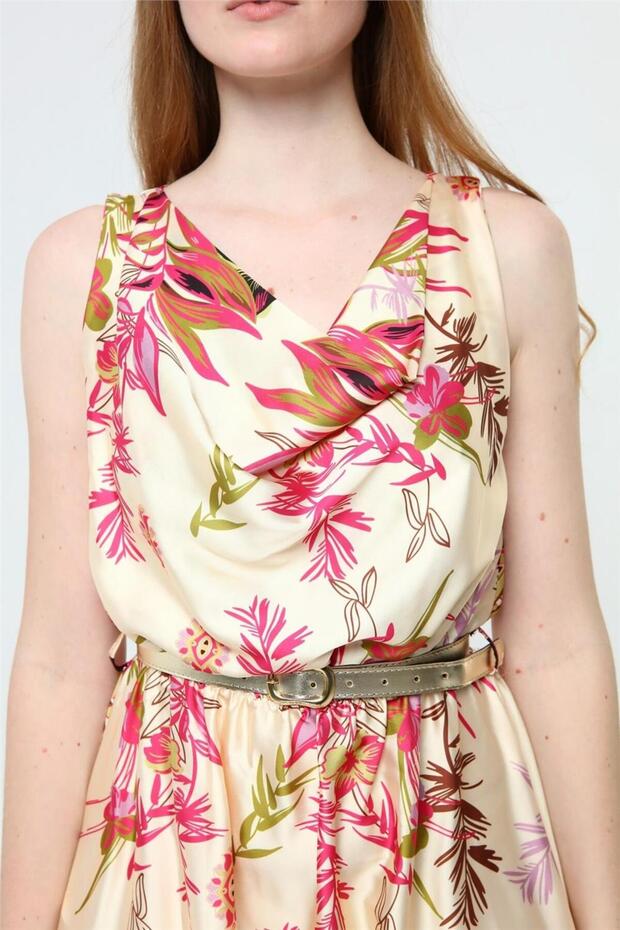 فستان منقوش بالزهور - 3