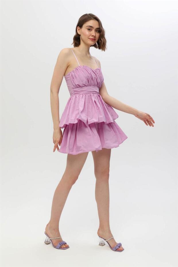 Μίνι στράπλες φόρεμα - 2