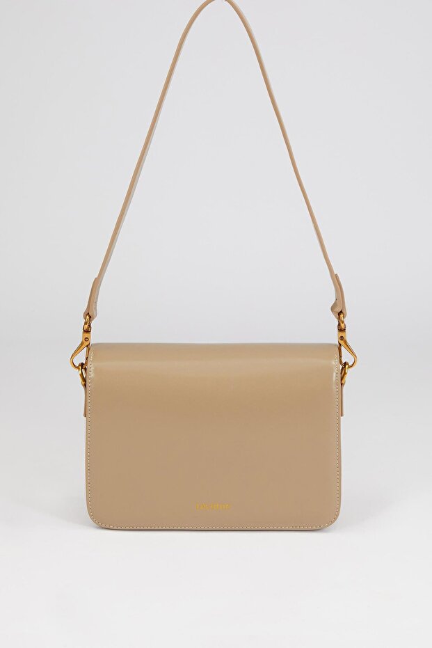 حقيبة كتف رمادية - 5